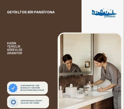 Kadın Temizlik Görevlisi Aranıyor