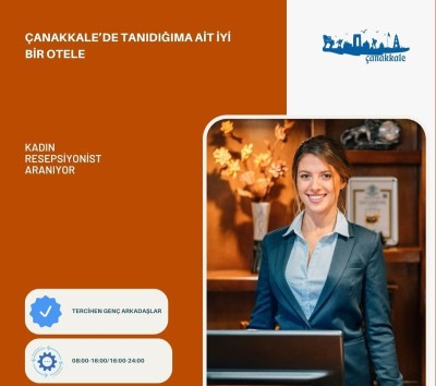 Kadın Resepsiyonist Aranıyor... Mesajınızı instagram hesabımdan iletiniz gokhanbayram.17