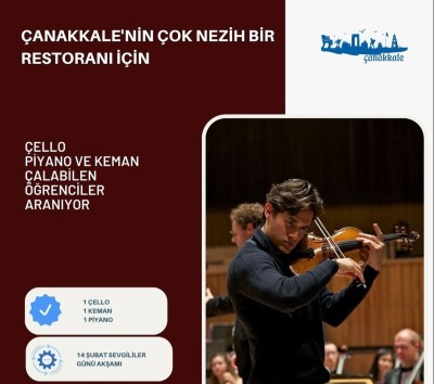 Çello Piyano ve Keman Çalabilen Öğrenciler Aranıyor. Mesajınızı instagram hesabımdan iletiniz gokhanbayram.17