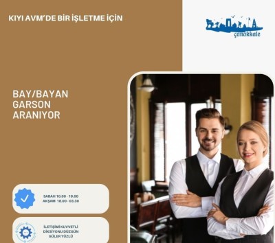 Bay/Bayan Garson Aranıyor.. Mesajınızı instagram hesabımdan iletiniz gokhanbayram.17