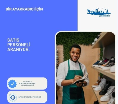 Satış Personeli Aranıyor.. Mesajınızı instagram hesabımdan iletiniz gokhanbayram.17