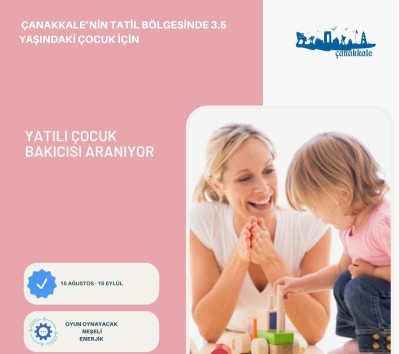 Yatılı Çocuk Bakıcısı Aranıyor.. Mesajınızı instagram hesabımdan iletiniz gokhanbayram.17