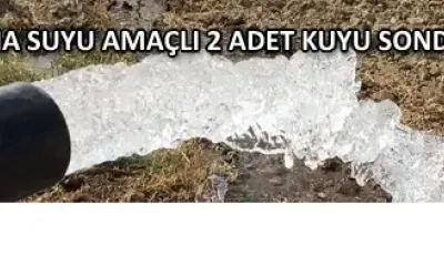 İÇME VE KULLANMA SUYU AMAÇLI 2 ADET KUYU SONDAJI